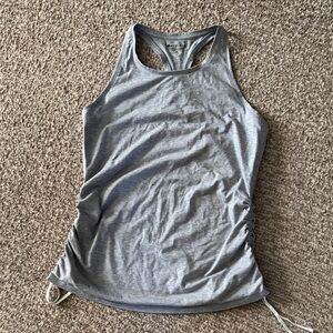 Athleta Light Gray Racerback Tank Top